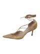 Gianni Versace Leather D'Orsay Pumps