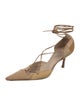 Gianni Versace Leather D'Orsay Pumps