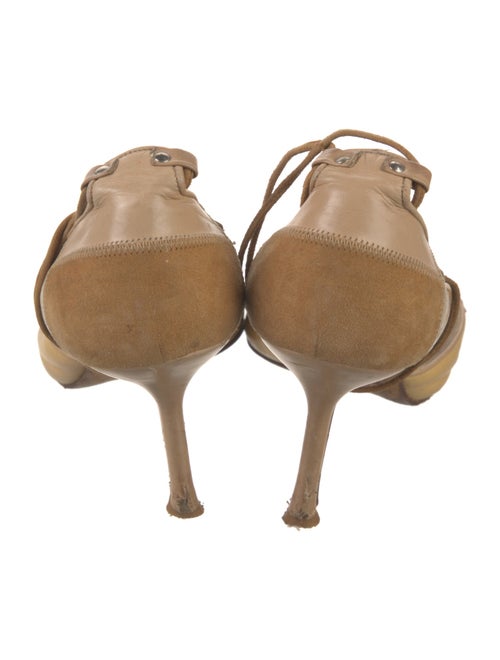 Gianni Versace Leather D'Orsay Pumps