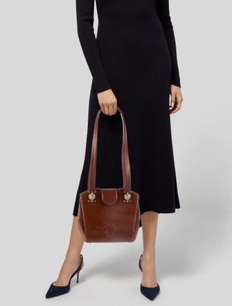 Gianni Versace Leather Shoulder Bag