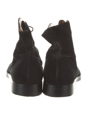 Gianni Versace Suede Lace-Up Boots