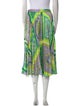 Versace Floral Print Midi Length Skirt