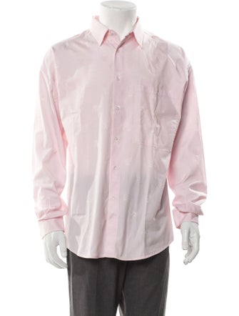 Gianni Versace Printed Long Sleeve Dress Shirt