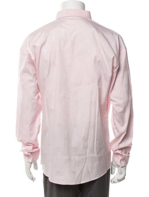 Gianni Versace Printed Long Sleeve Dress Shirt