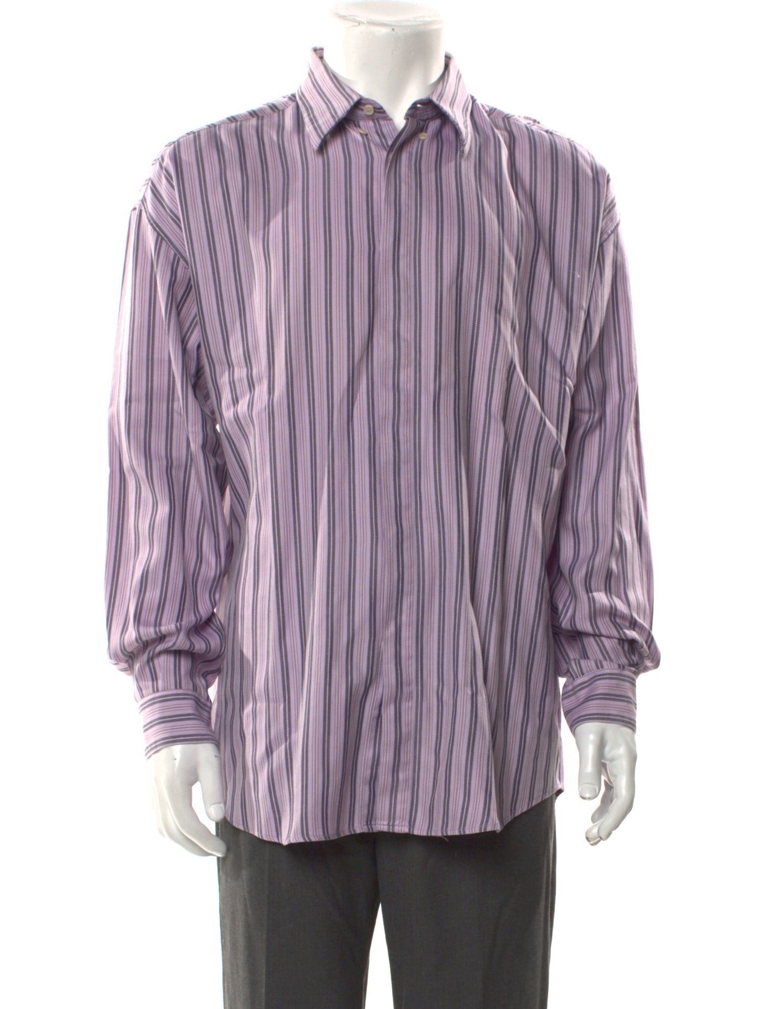Gianni Versace Striped Long Sleeve Shirt