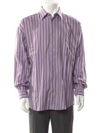 Gianni Versace Striped Long Sleeve Shirt
