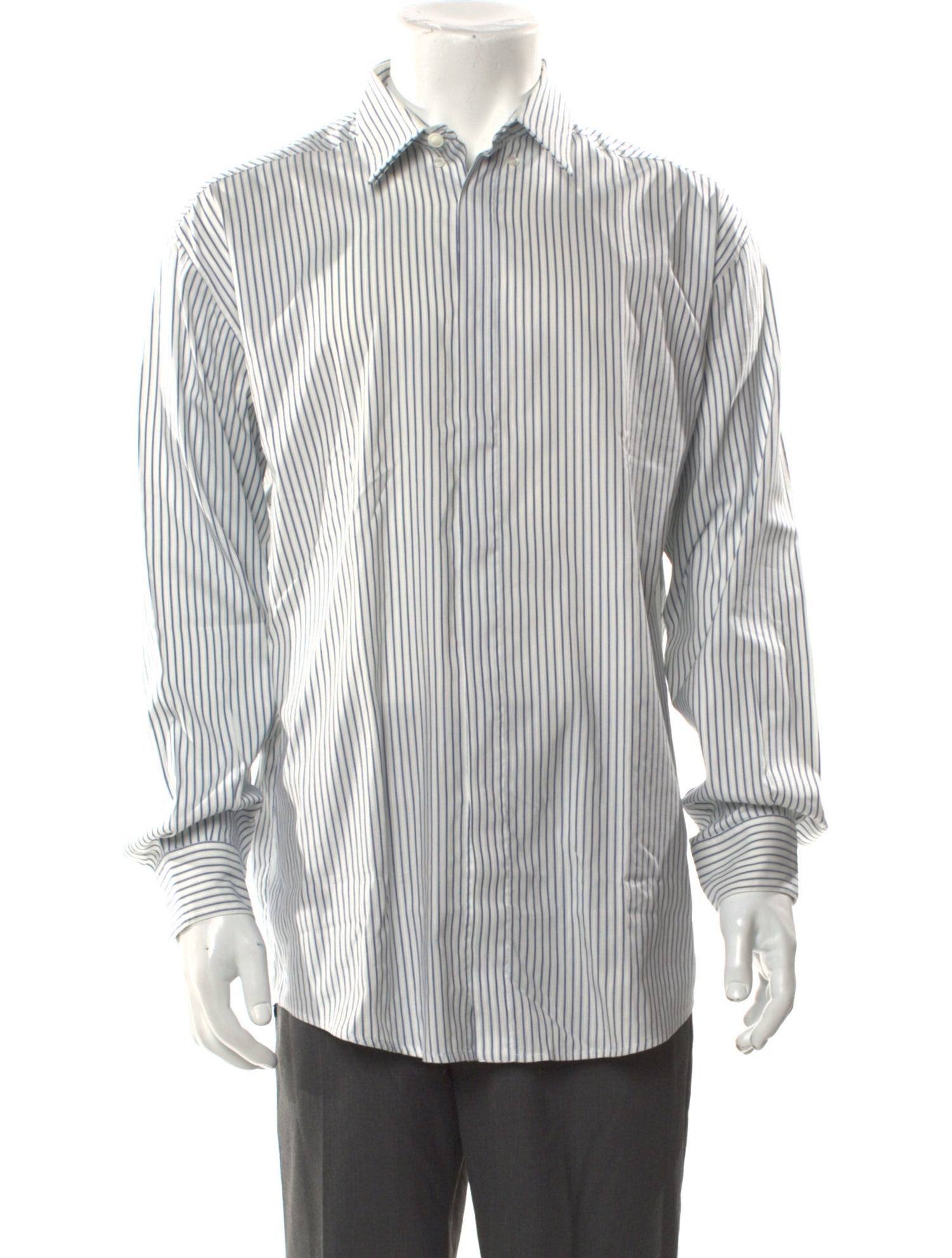 Gianni Versace Striped Long Sleeve Shirt