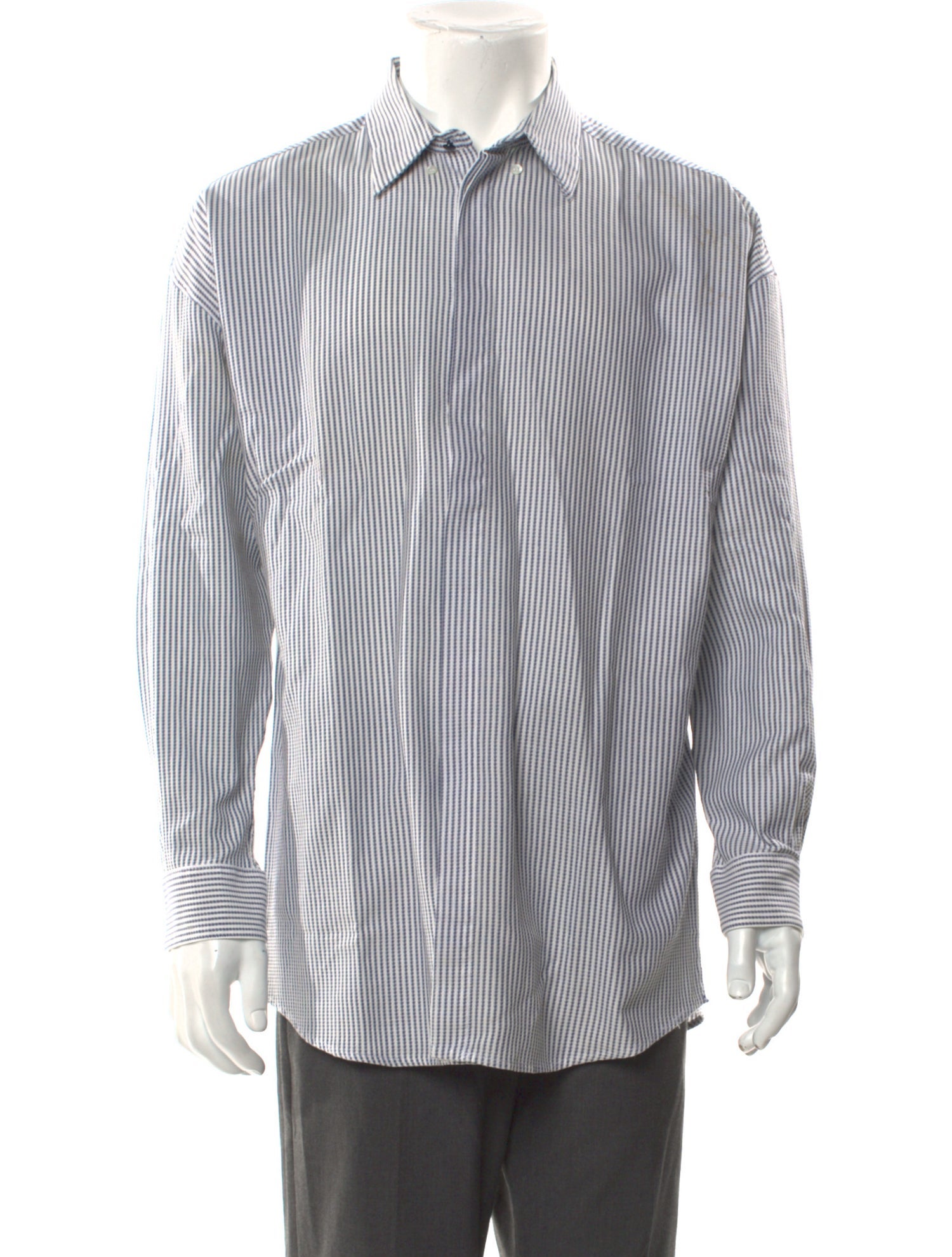 Gianni Versace Striped Long Sleeve Shirt