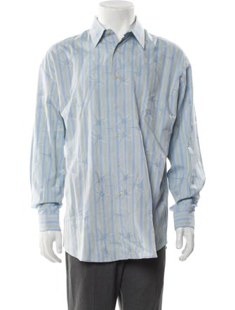 Gianni Versace Striped Long Sleeve Shirt
