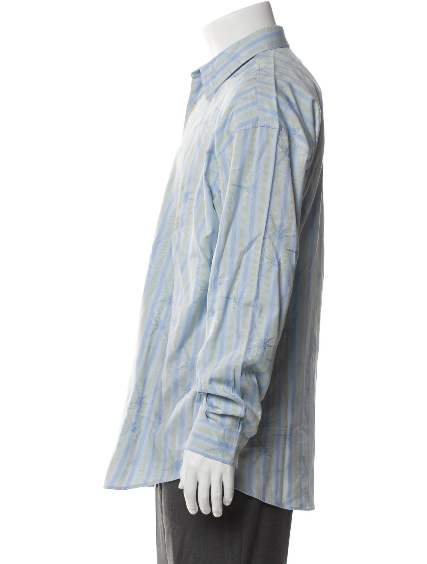 Gianni Versace Striped Long Sleeve Shirt
