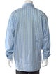 Gianni Versace Striped Long Sleeve Dress Shirt