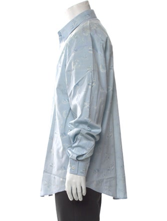 Gianni Versace Printed Long Sleeve Shirt