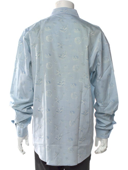 Gianni Versace Printed Long Sleeve Shirt
