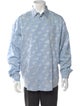 Gianni Versace Printed Long Sleeve Dress Shirt