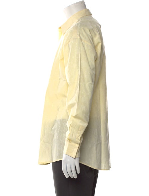 Gianni Versace Printed Long Sleeve Dress Shirt