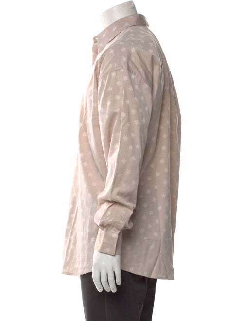 Gianni Versace Printed Long Sleeve Dress Shirt