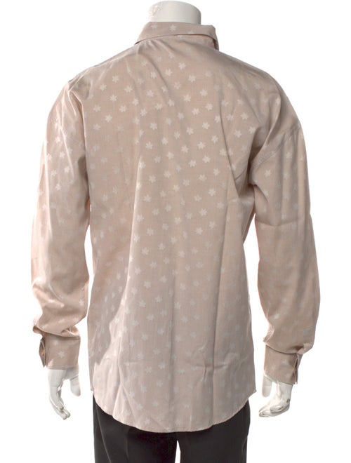 Gianni Versace Printed Long Sleeve Dress Shirt