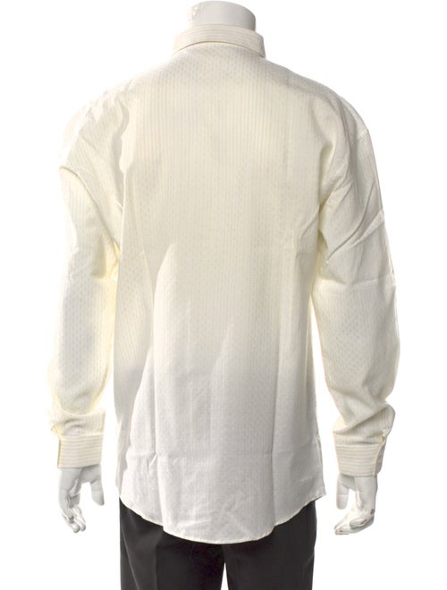 Gianni Versace Striped Long Sleeve Dress Shirt