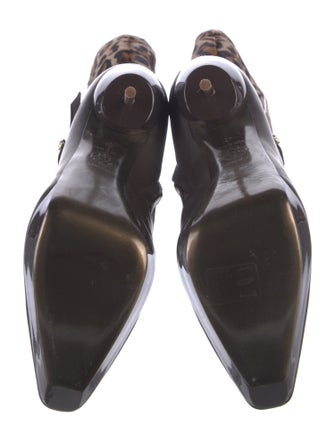 Gianni Versace Medusa Insignia Leather Boots