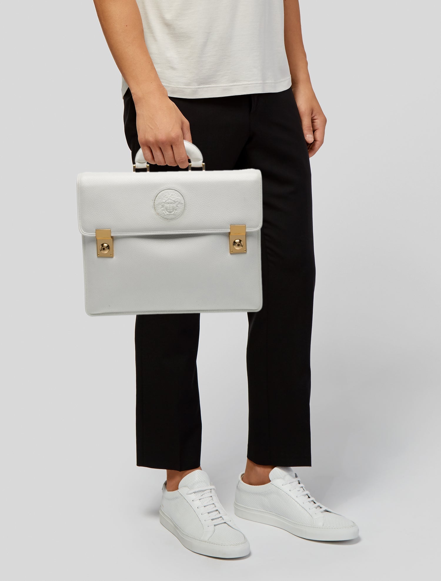 Gianni Versace Leather Briefcase