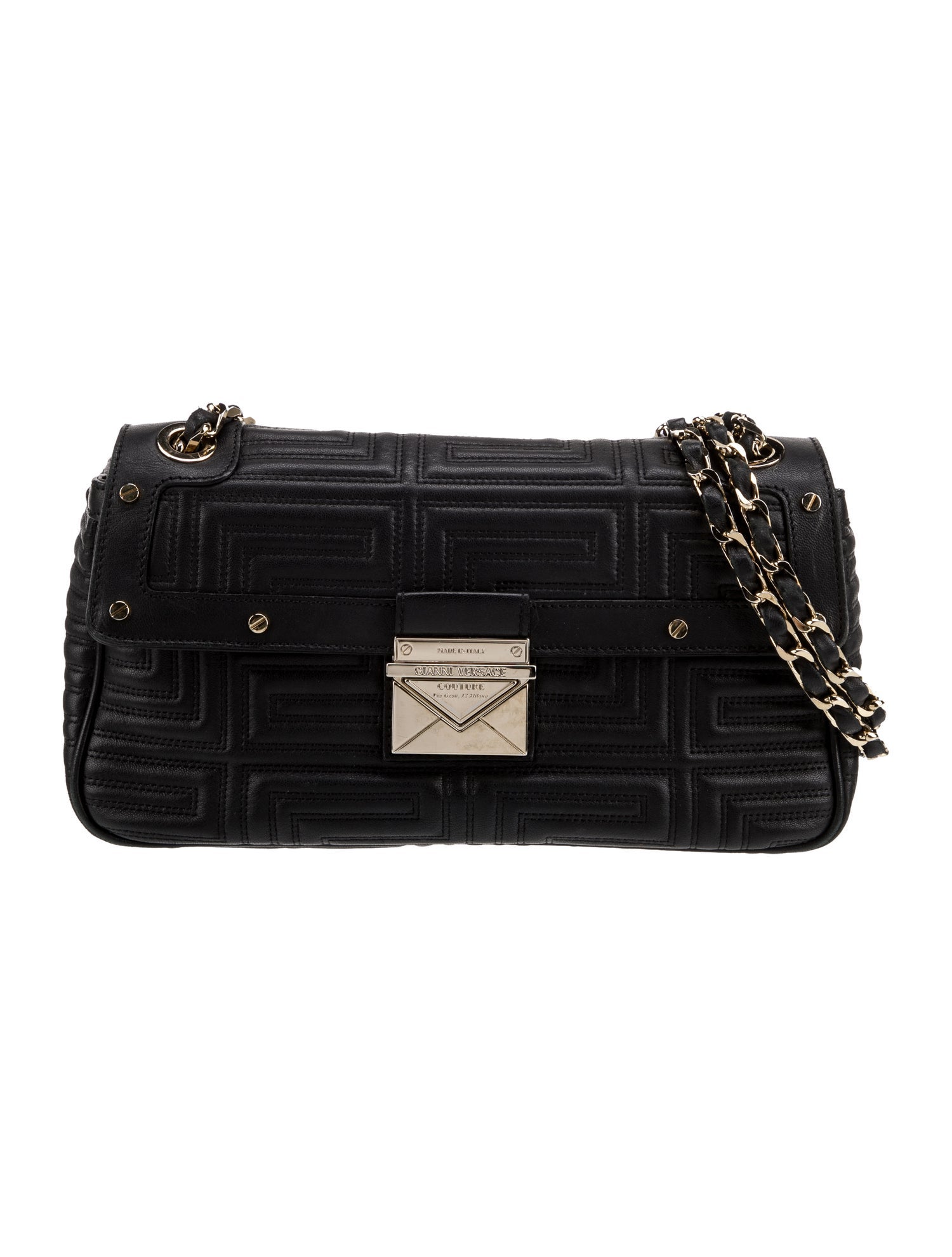 Gianni Versace Leather Shoulder Bag