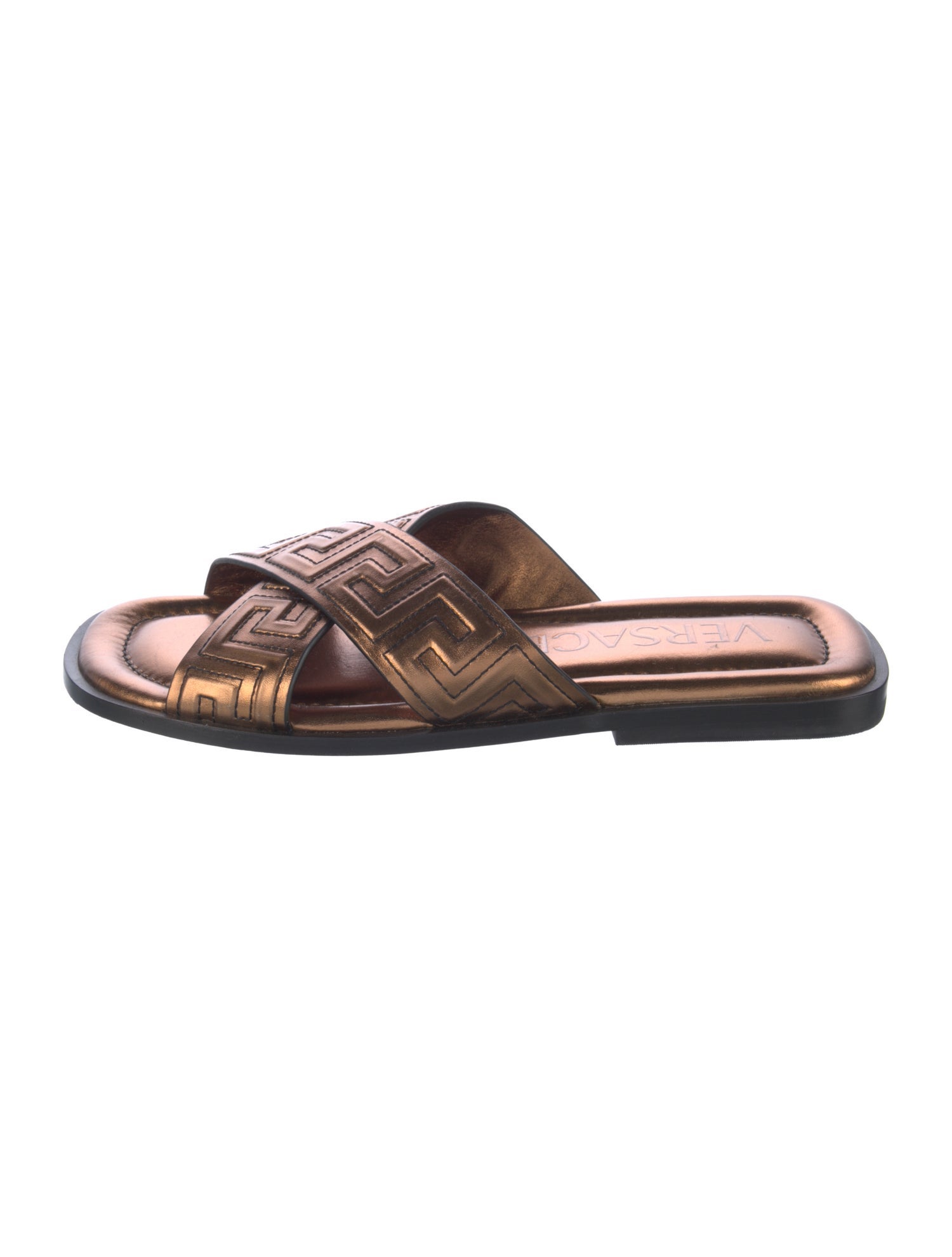 Gianni Versace Leather Slides