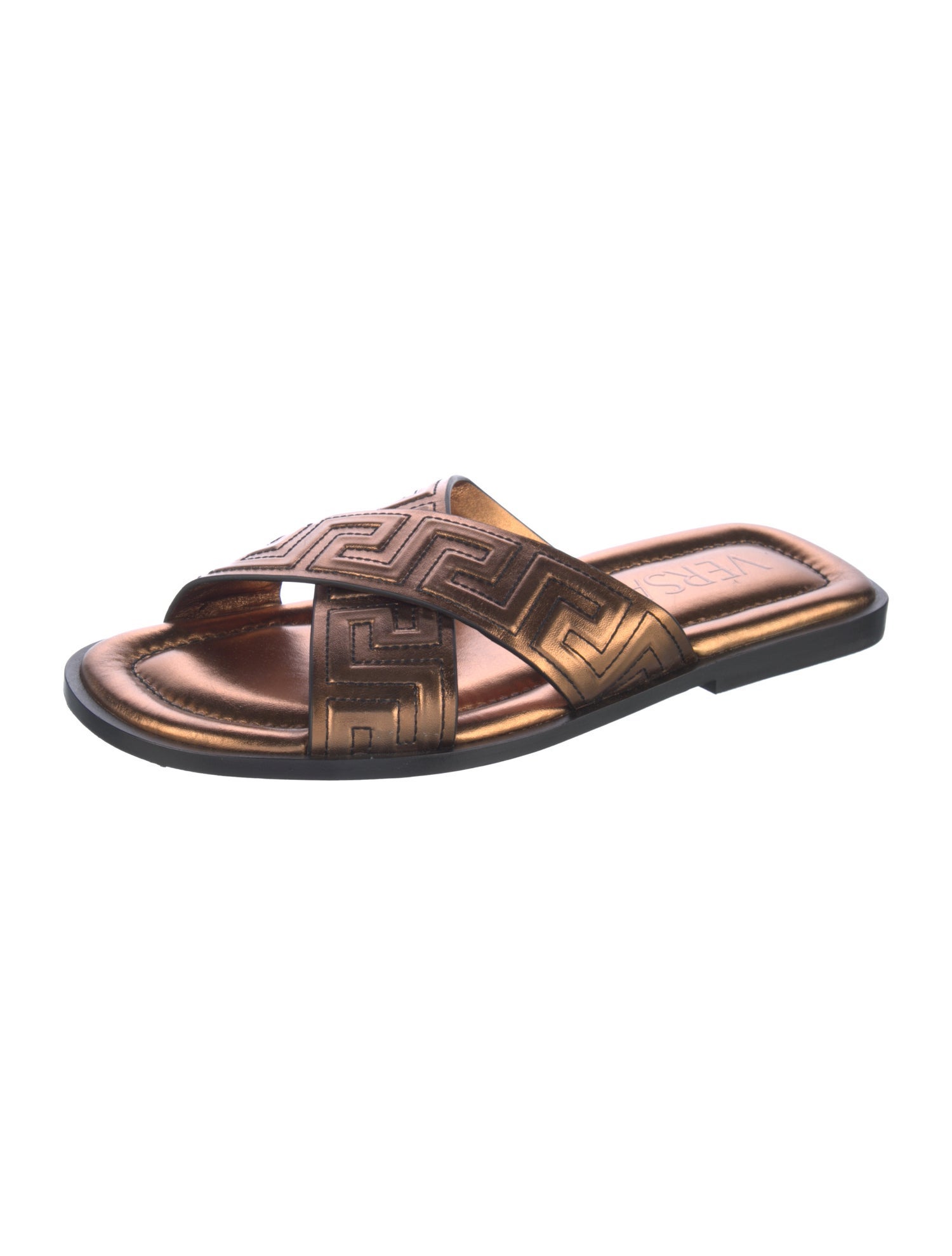 Gianni Versace Leather Slides