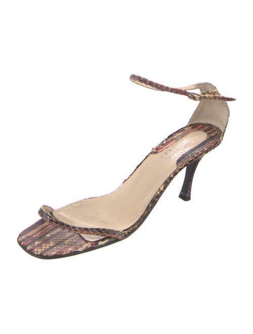 Gianni Versace Python Animal Print Sandals