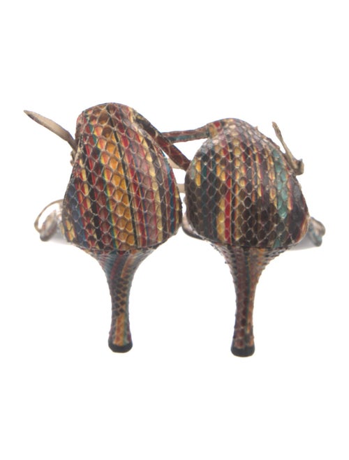 Gianni Versace Python Animal Print Sandals