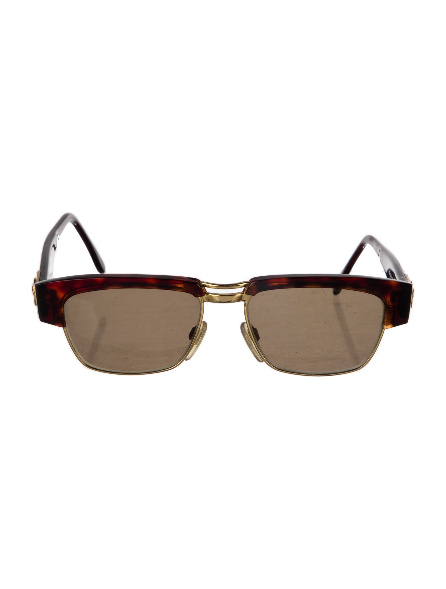 Gianni Versace Medusa Insignia Square Sunglasses