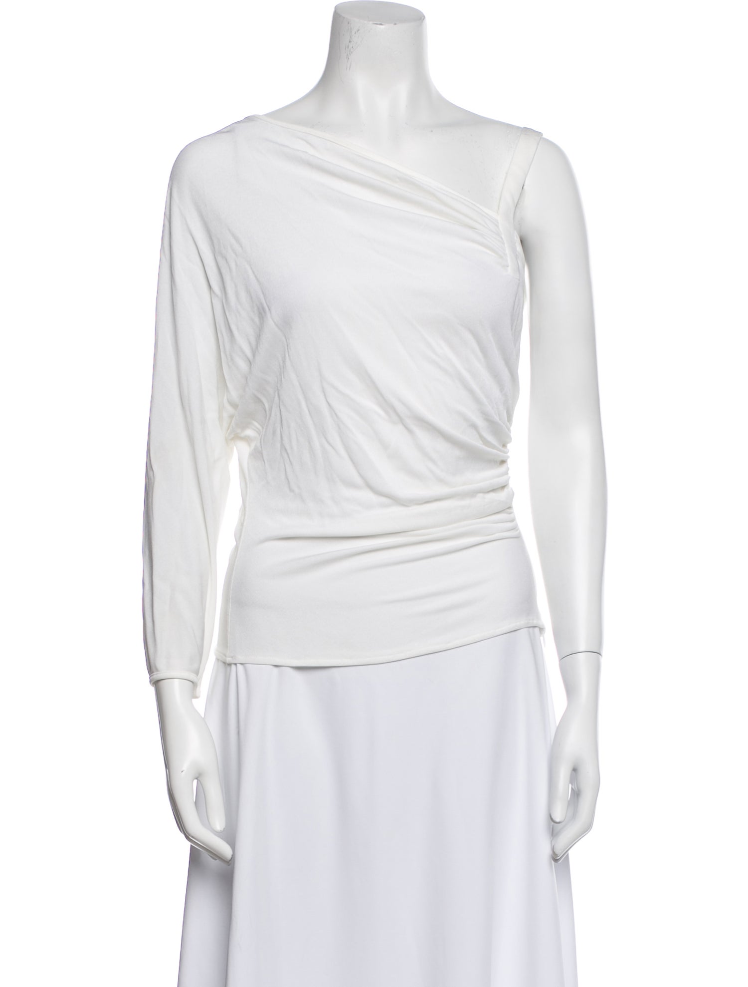 Gianni Versace One-Shoulder Long Sleeve Top