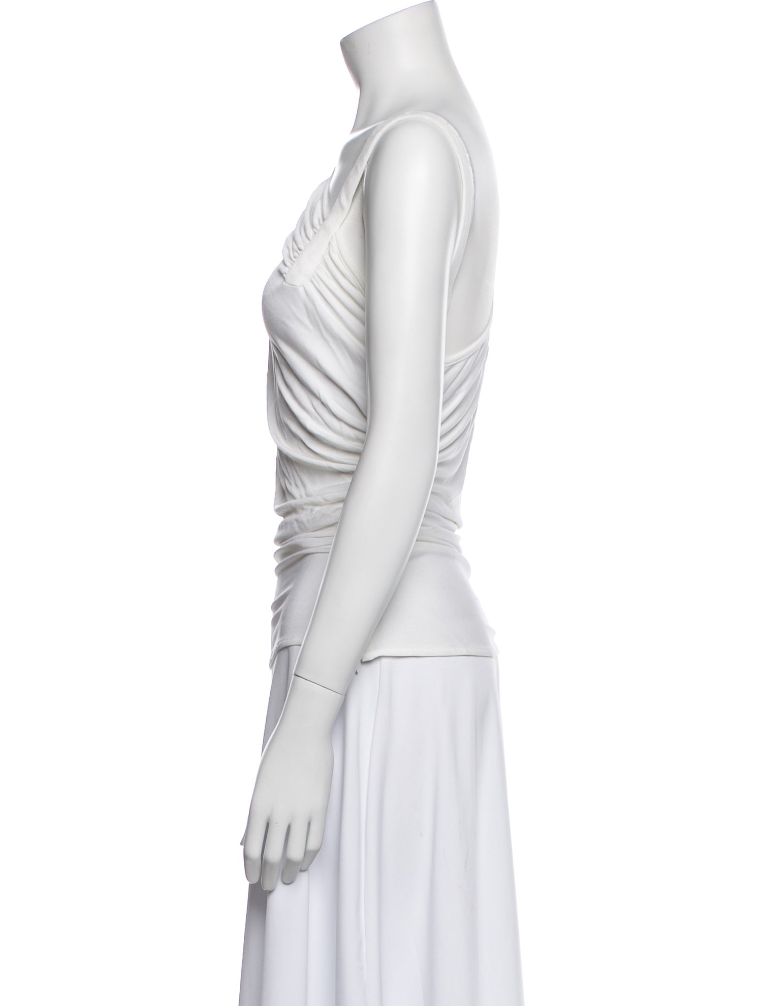 Gianni Versace One-Shoulder Long Sleeve Top