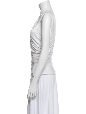 Gianni Versace One-Shoulder Long Sleeve Top