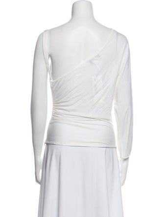 Gianni Versace One-Shoulder Long Sleeve Top