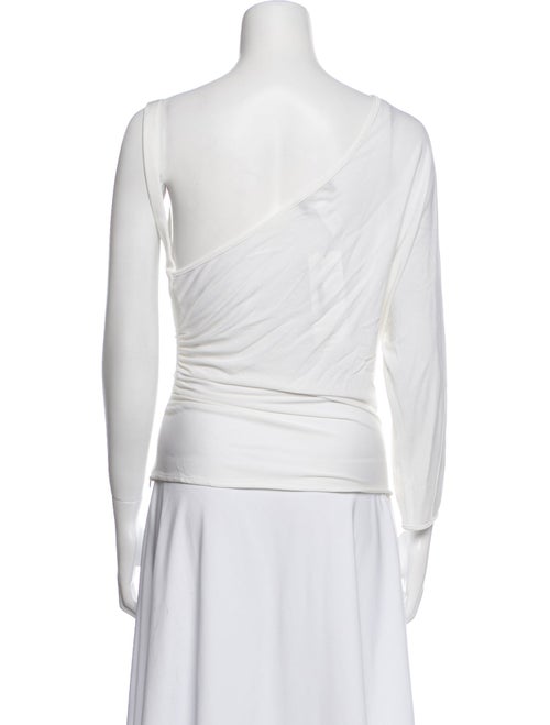 Gianni Versace One-Shoulder Long Sleeve Top