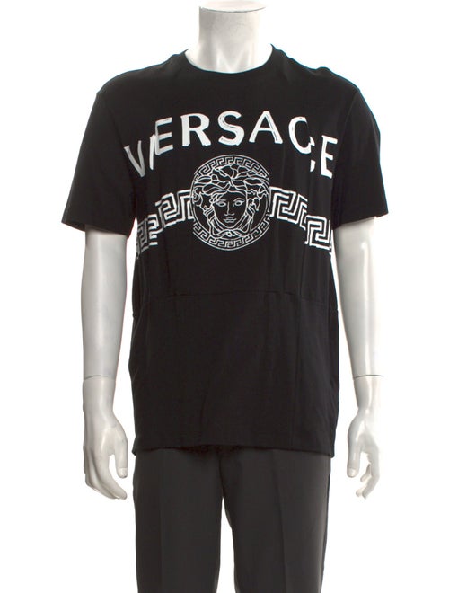 Versace Graphic Print Crew Neck T-Shirt