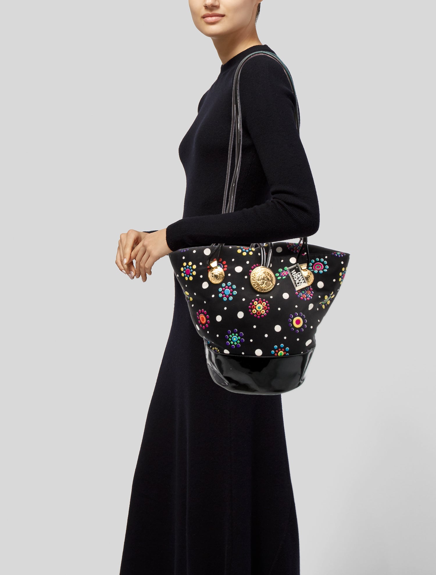 Gianni Versace Leather Shoulder Bag