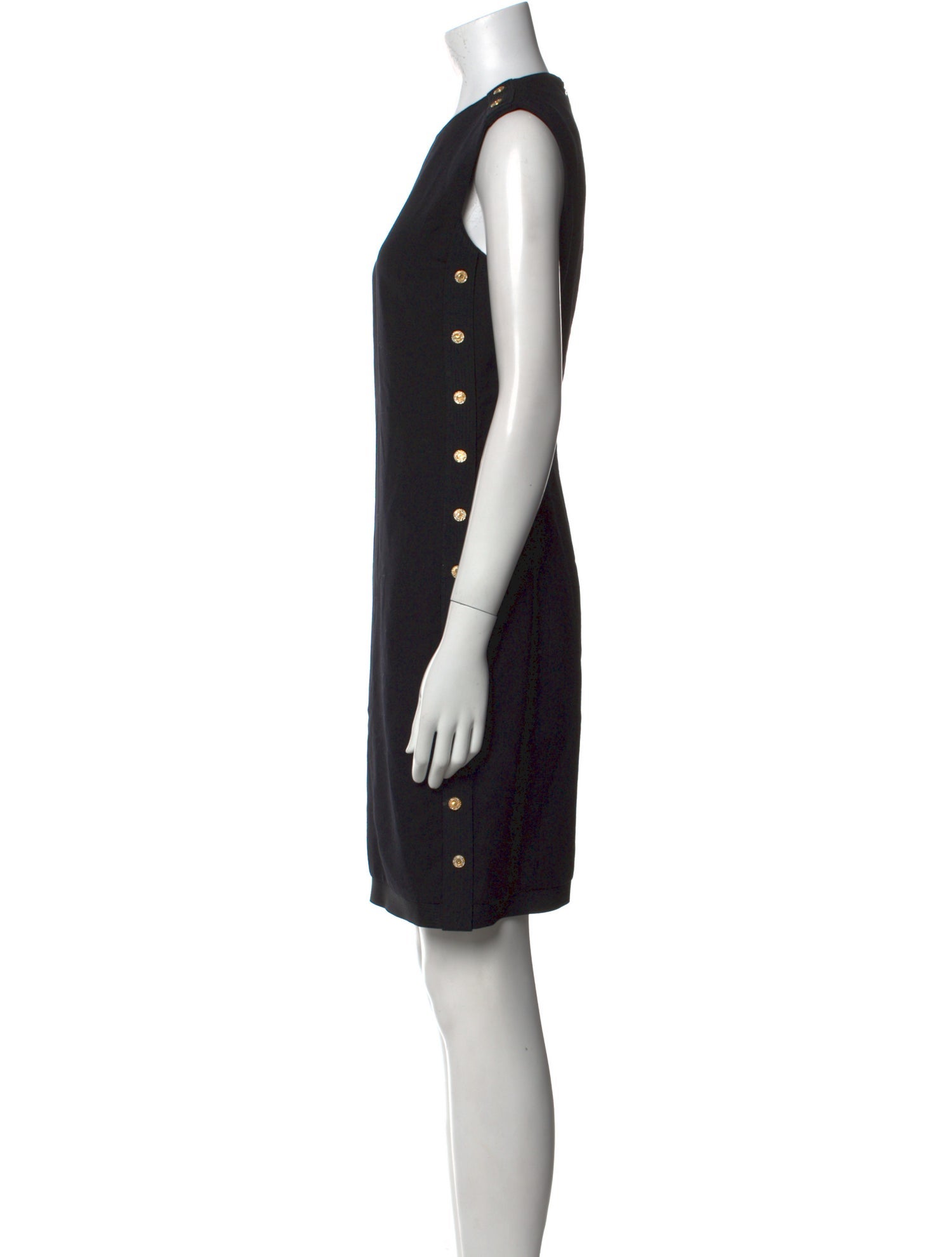 Gianni Versace Virgin Wool Knee-Length Dress