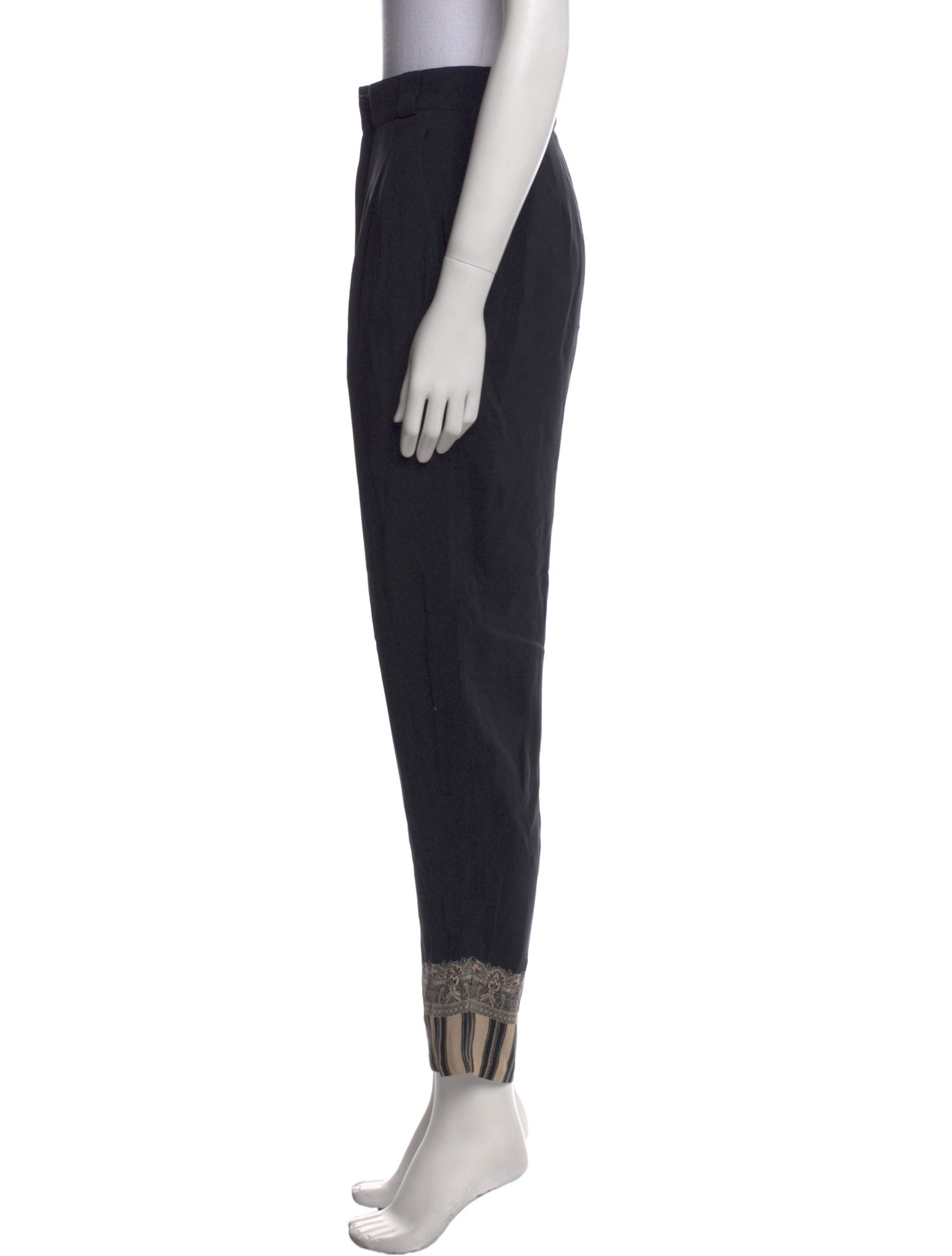 Gianni Versace Silk Skinny Leg Pants