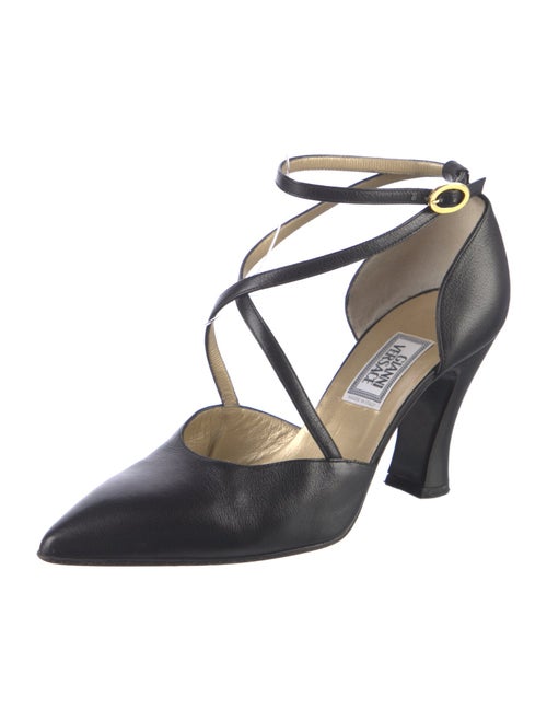 Gianni Versace Leather D'Orsay Pumps