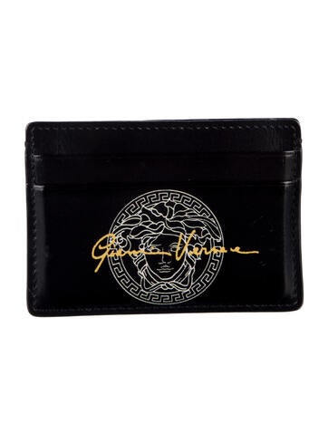 Gianni Versace Wallets Medusa Insignia Leather Wallet