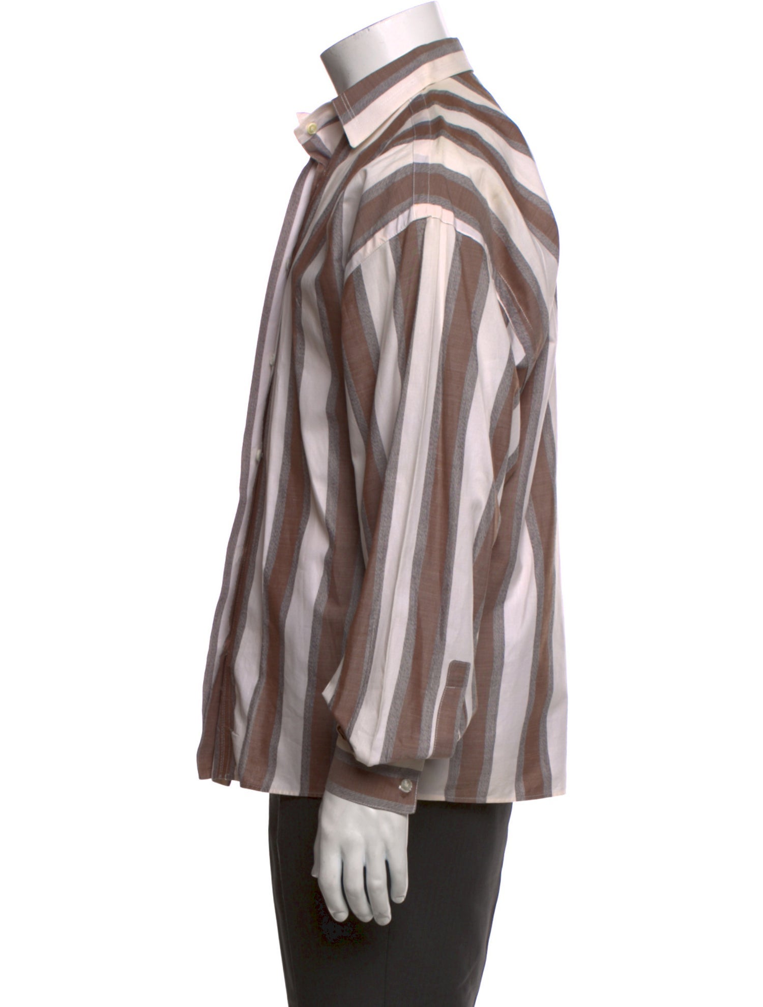 Gianni Versace 1980's Striped Shirt