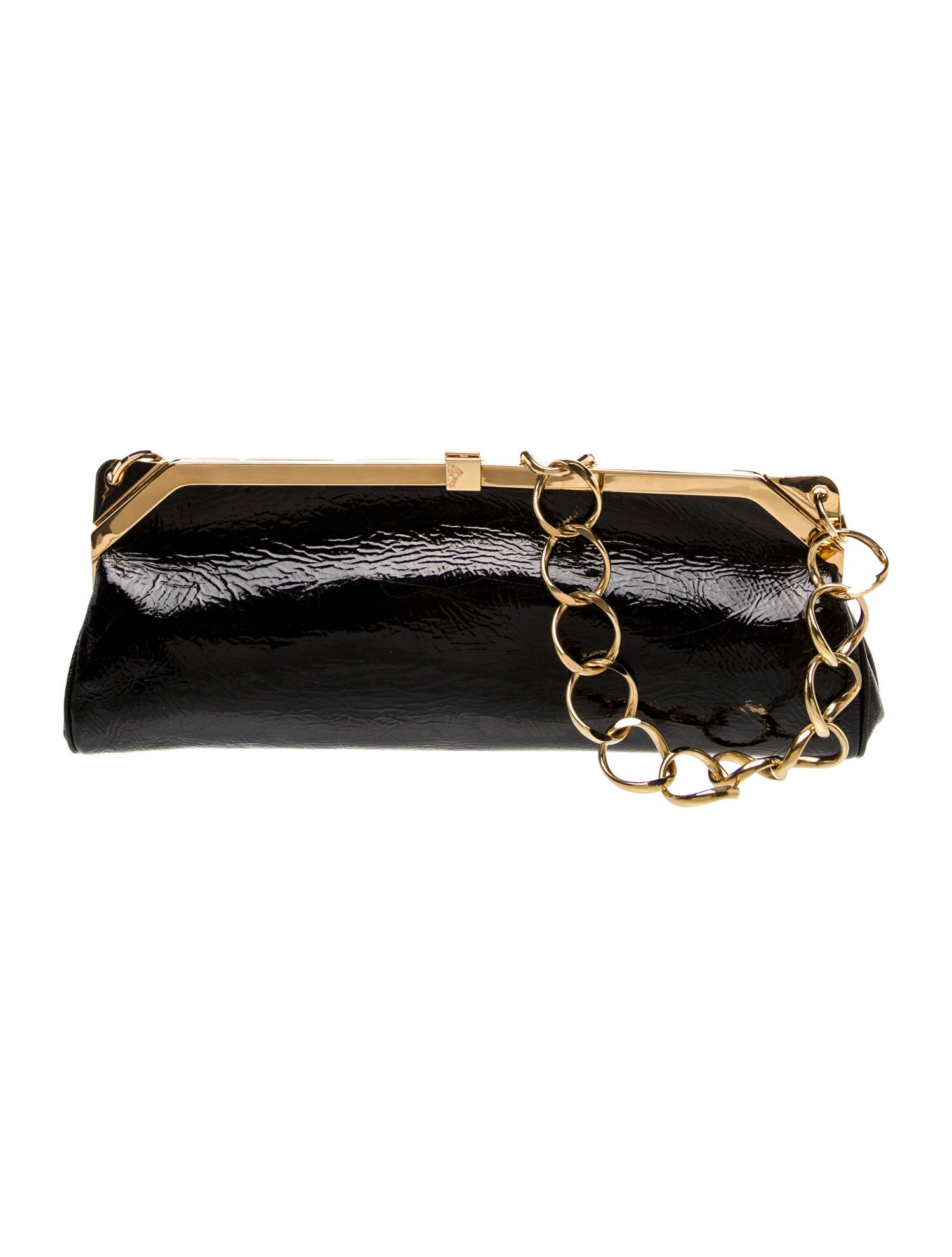 Gianni Versace Patent Leather Shoulder Bag