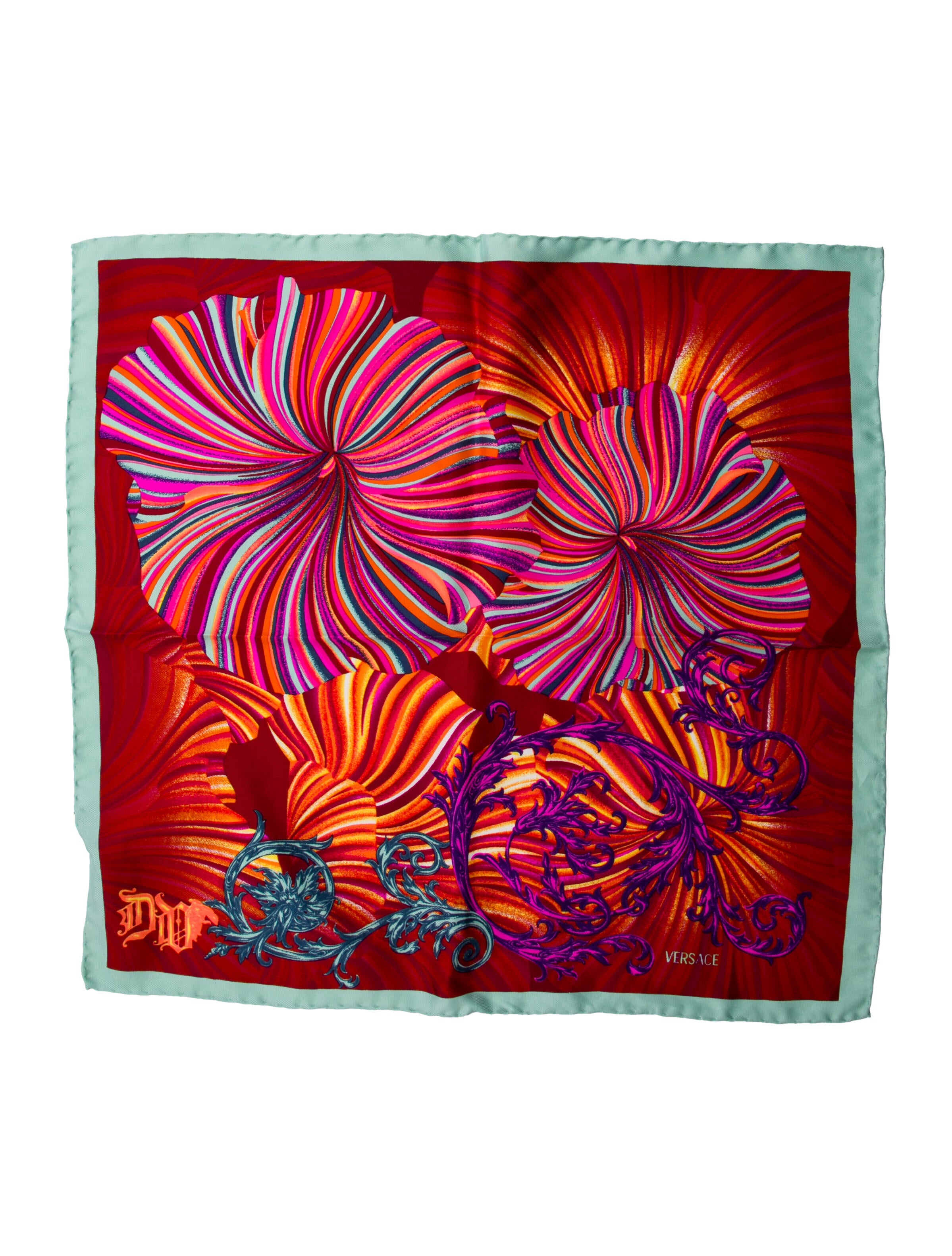 Gianni Versace pattern print pocket square
