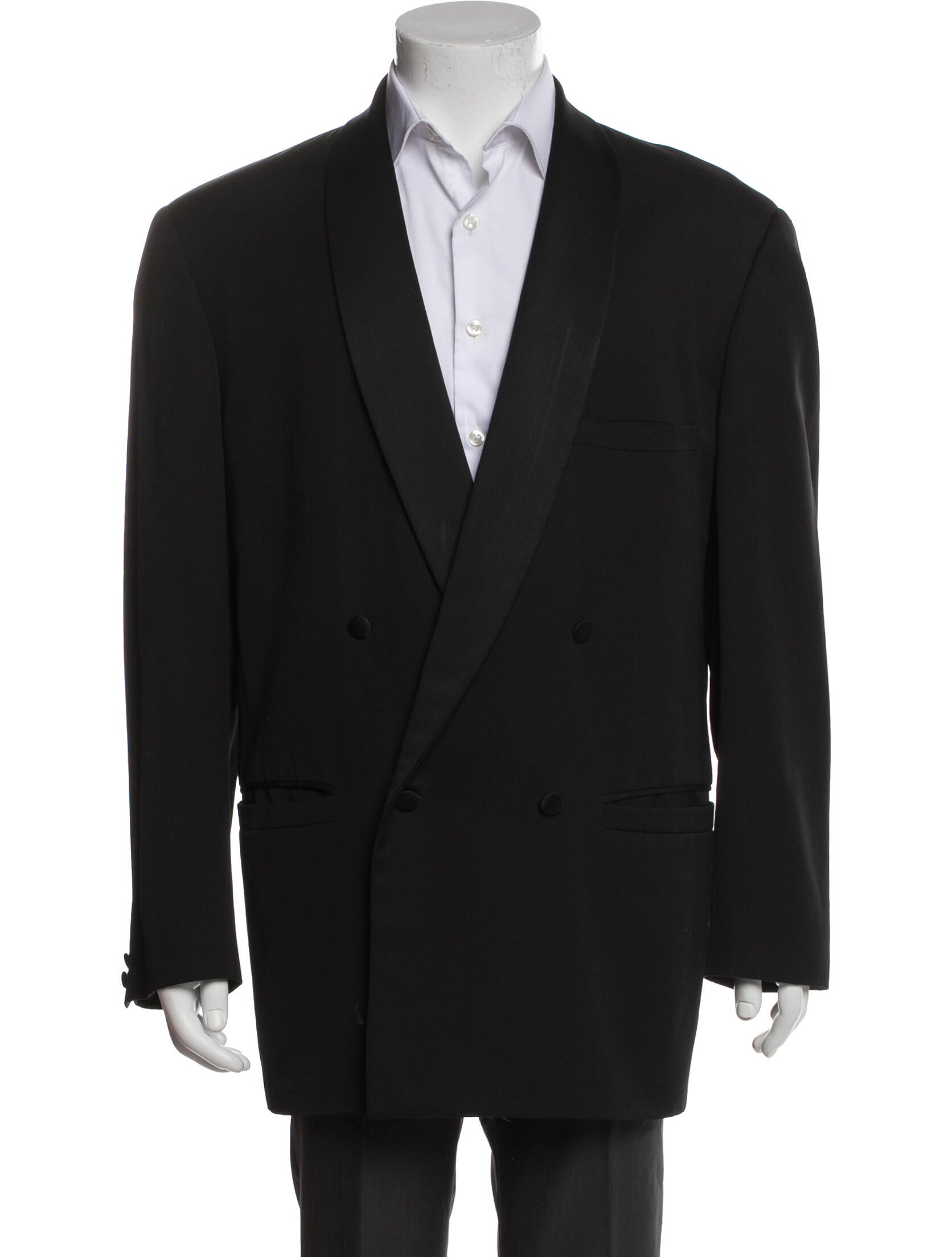 Gianni Versace Vintage Solid Virgin Wool Blazer