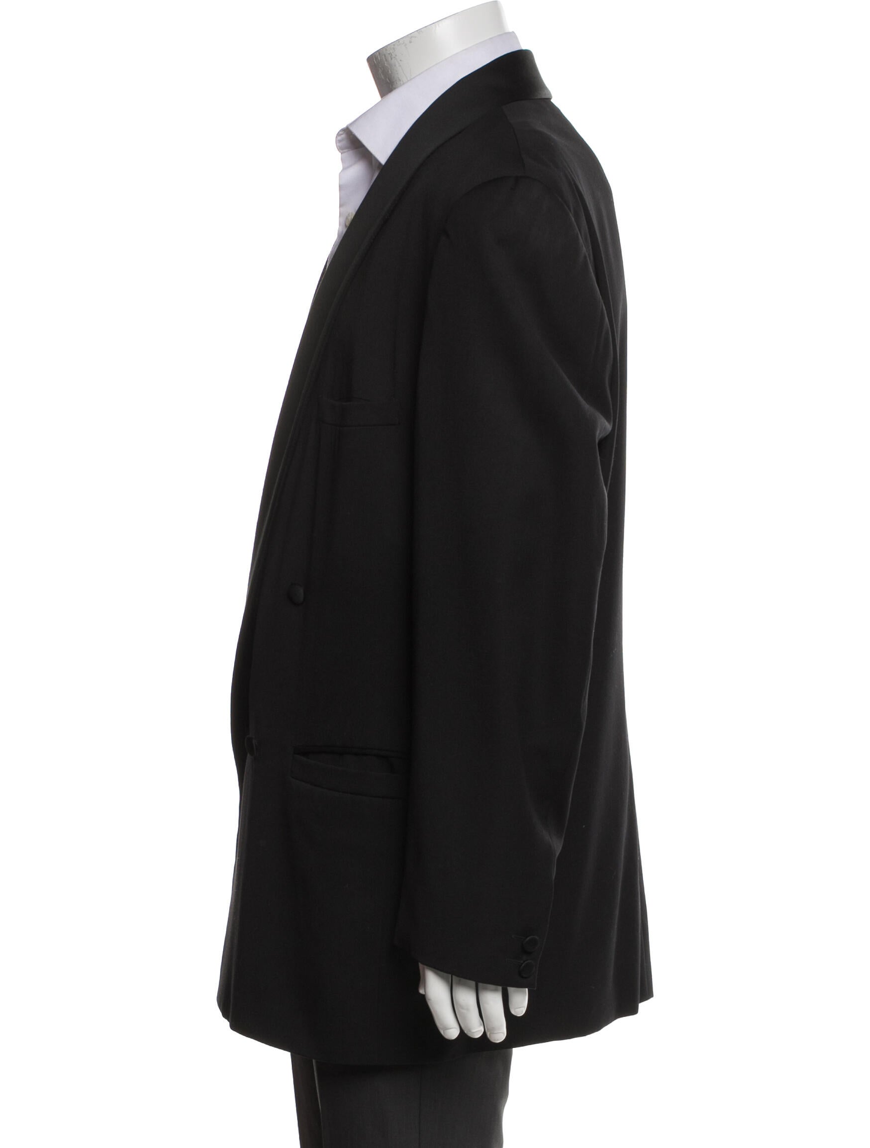 Gianni Versace Vintage Solid Virgin Wool Blazer