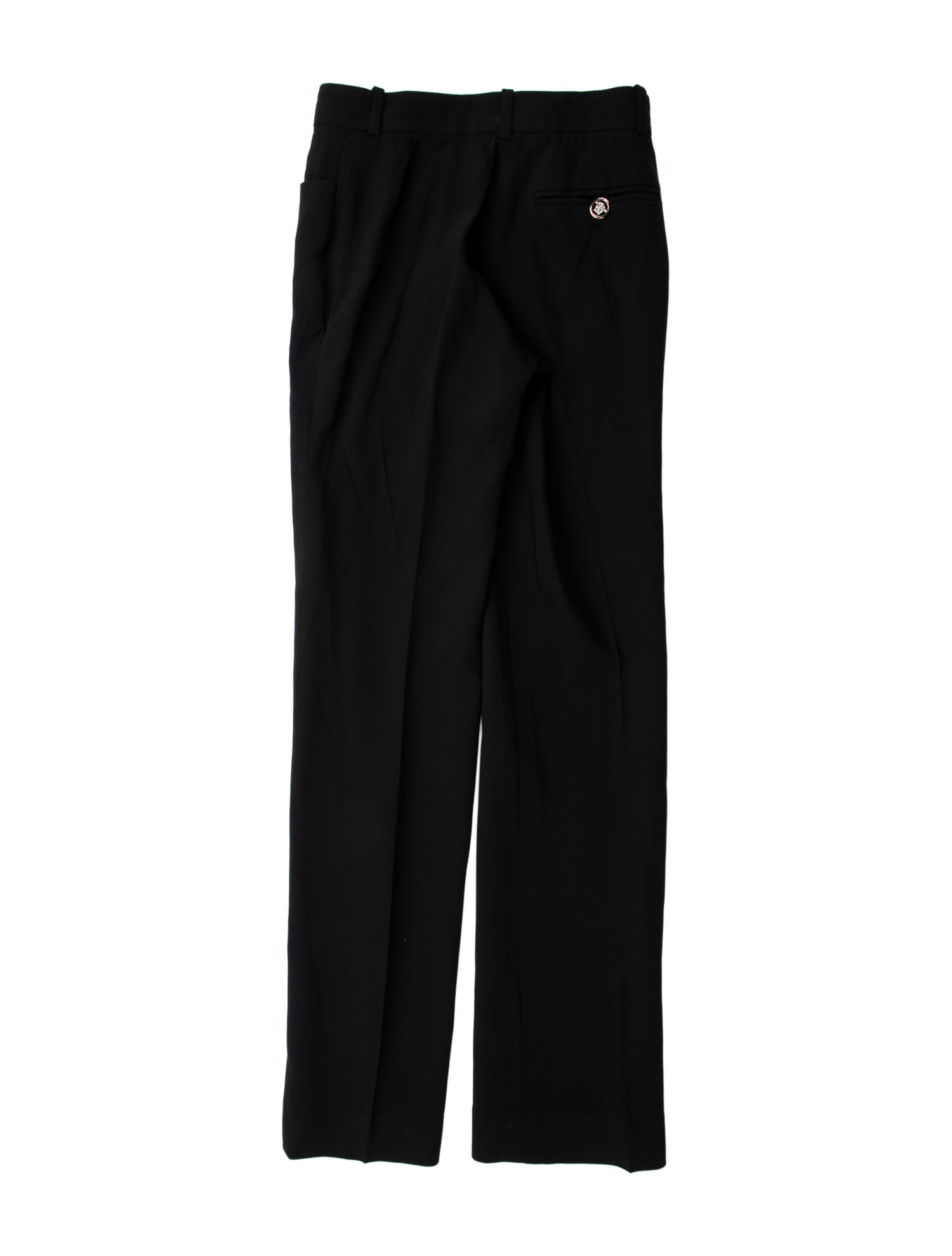 Gianni Versace Wool Straight Leg Pants