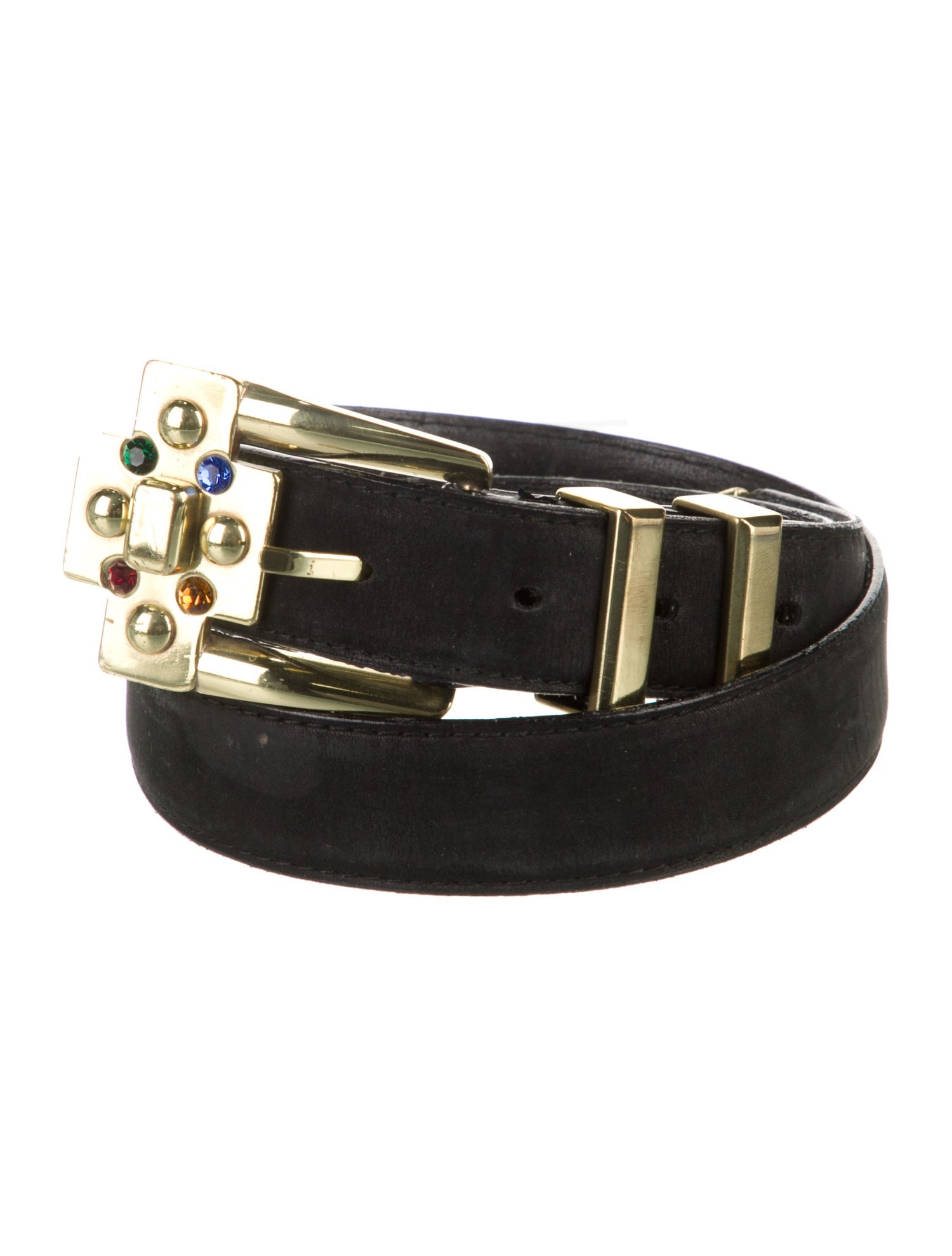 Gianni Versace Skinny Leather Belt