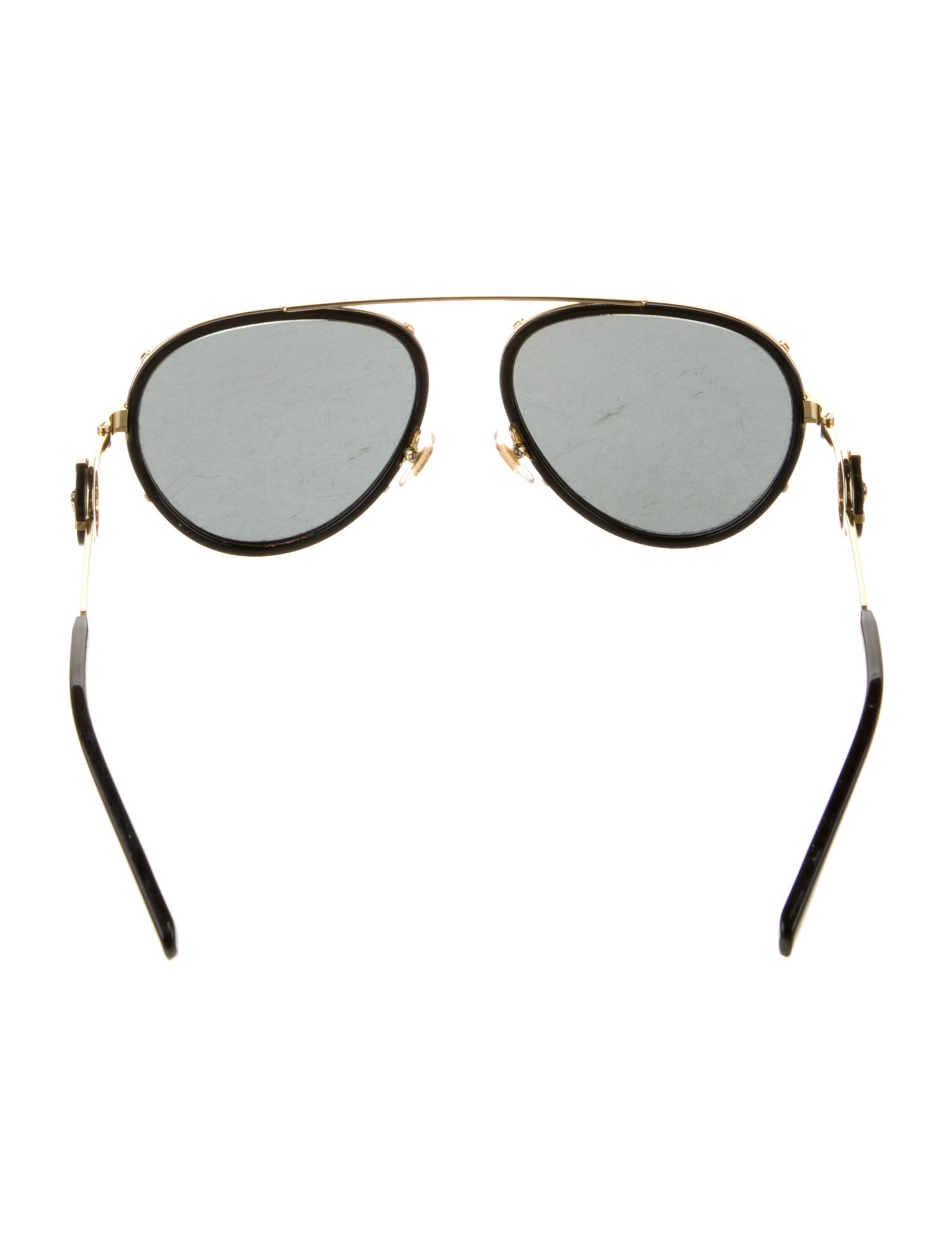 Gianni Versace Medusa Insignia Aviator Sunglasses