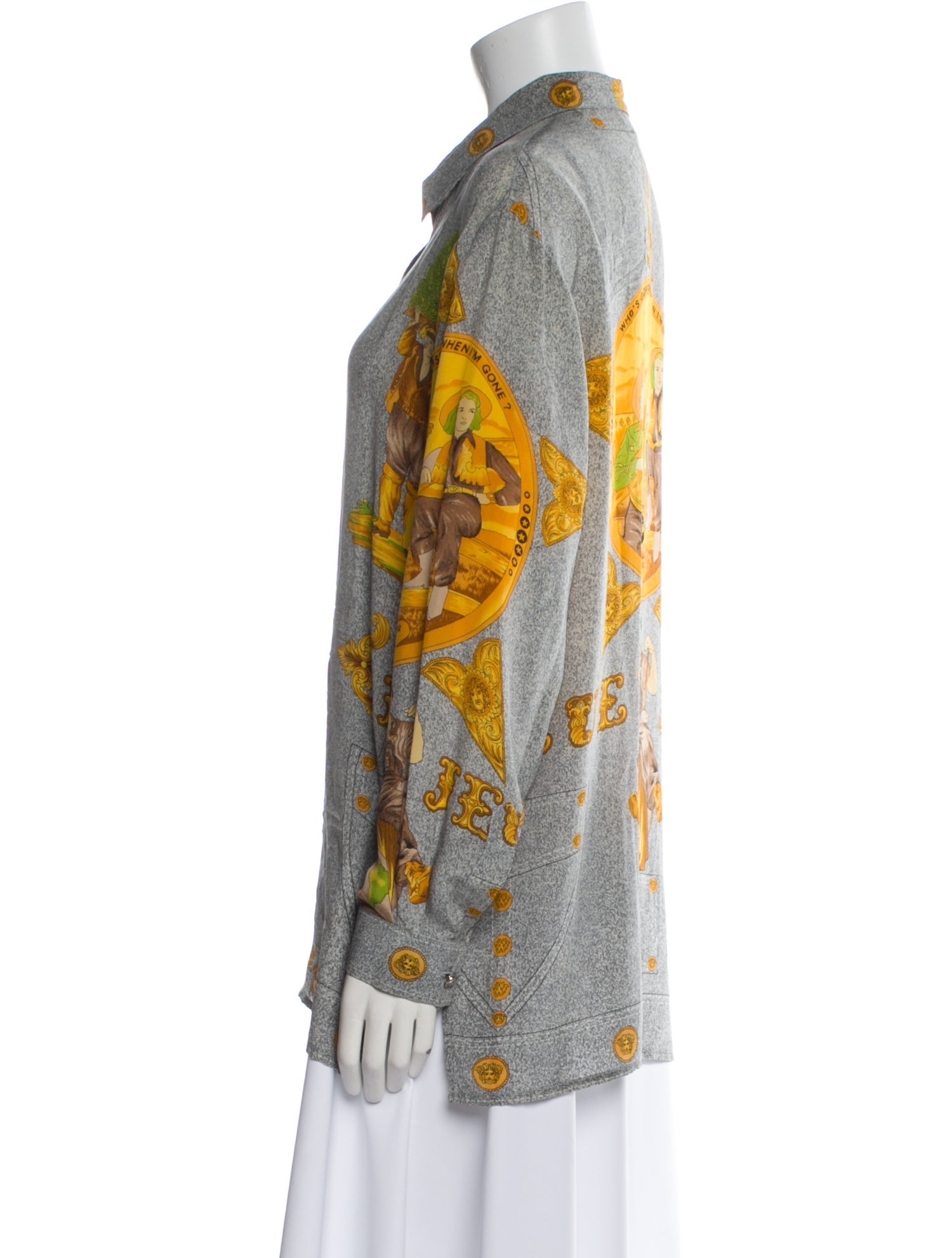 Gianni Versace Vintage 1993 Button-Up Top